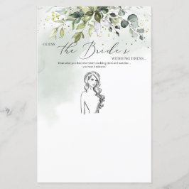 Boho eucalyptus-Blätter rächen das Brautkleid