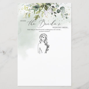 Boho eucalyptus-Blätter rächen das Brautkleid