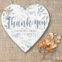 Boho Eucalyptus Chic Dusty Blue Pattern Wedding