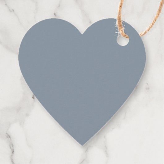 Boho Eucalyptus Chic Dusty Blue Pattern Wedding Geschenkanhänger (Rückseite)