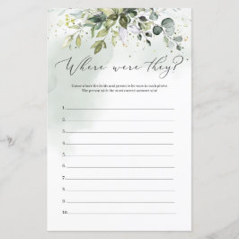 Boho Eucalyptus foliage Wo spielen