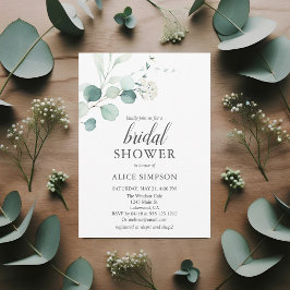 Boho Eucalyptus Greenery Bridal Dusche Einladung