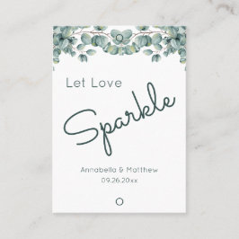 Boho Eucalyptus Lasse Liebe Sparkle Wedding Sparkl Visitenkarte