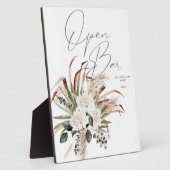 Boho Eucalyptus Pampas & Floral Open Bar Sign 2 Fotoplatte (Seite)