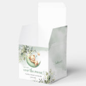 Boho eucalyptus teddy Bär über die Mondlandschaft Geschenkschachtel (Geöffnet)