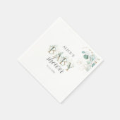 Boho Eucalyptus Verlasse Babydusche Serviette (Ecke)