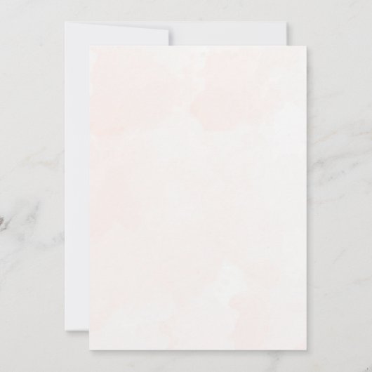 Boho Eucalyputus Sage & Orange Wedding Einladung (Rückseite)