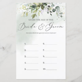 Boho Eukalyptus foliage Guess The Age Foto Game