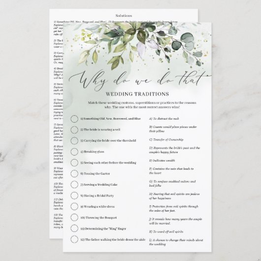 Boho Eukalyptus Greenery Warum machen wir dieses S (Vorne/Hinten)