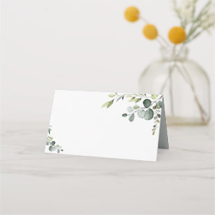 Boho Eukalyptus Greenery Wedding Folded Platzkarte