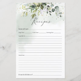 Boho Eukalyptus grünes Blattgold Goldrezept