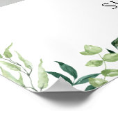Boho-Eukalyptus-Grünzeug Sommerhochzeit Poster (Ecke)