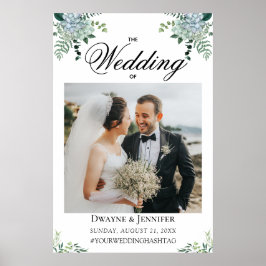 Boho-Eukalyptus-Grünzeug Sommerhochzeit Poster