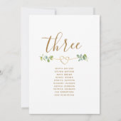 Boho Eukalyptus Wedding Chart (Rückseite)