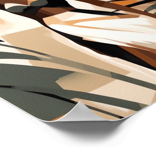 Boho Faceless Girl Magic Wall Art Deco Poster (Ecke)