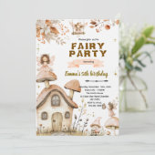 Boho fairy enchanted party invitation einladung (Stehend Vorderseite)