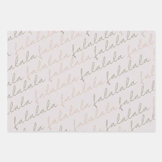 Boho Falala Weihnachtsbaum Wrapping Paper Sheets Geschenkpapier Set (Vorderseite)