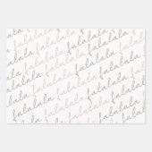 Boho Falala Weihnachtsbaum Wrapping Paper Sheets Geschenkpapier Set (Vorderseite 2)