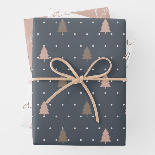 Boho Falala Weihnachtsbaum Wrapping Paper Sheets Geschenkpapier Set (Beispiel)