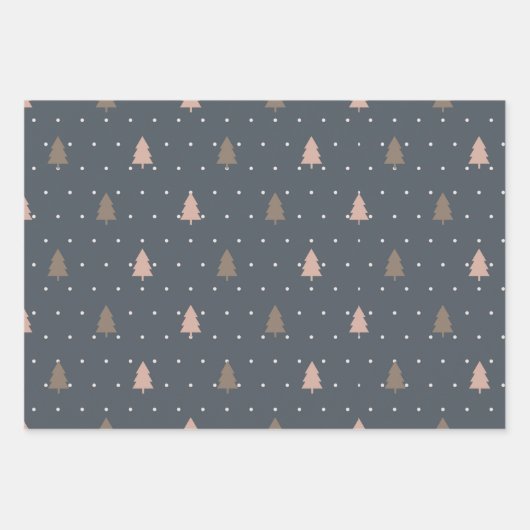 Boho Falala Weihnachtsbaum Wrapping Paper Sheets Geschenkpapier Set (Vorderseite)