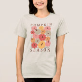 Boho Fall Autumn Design Tri-Blend Shirt (Vorderseite)