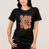Boho Fall Autumn Design Tri-Blend Shirt (Vorderseite)