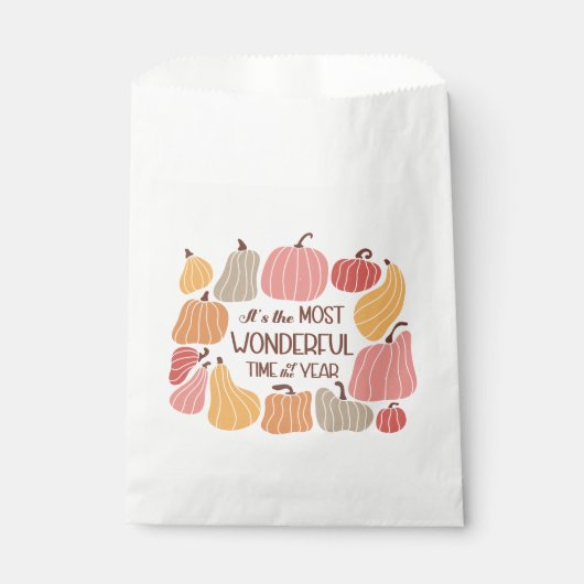 Boho Fall Autumn Zitat Geschenktütchen (Vorderseite)