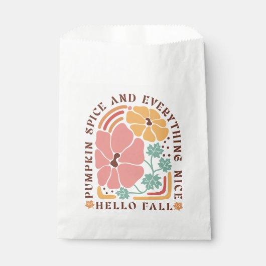 Boho Fall Autumn Zitat Geschenktütchen (Vorderseite)