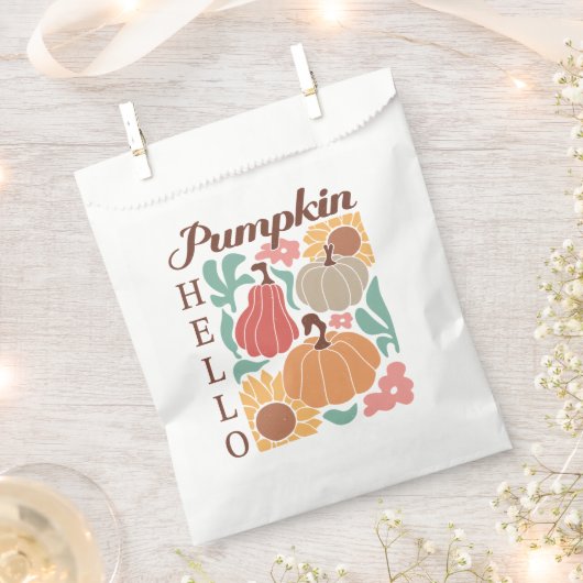 Boho Fall Autumn Zitat Geschenktütchen (Ausgeschnitten)