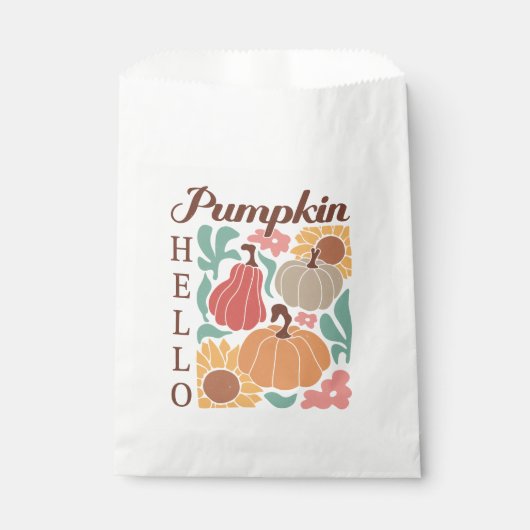 Boho Fall Autumn Zitat Geschenktütchen (Vorderseite)