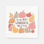 Boho Fall Autumn Zitat Serviette (Vorderseite)