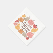 Boho Fall Autumn Zitat Serviette (Ecke)