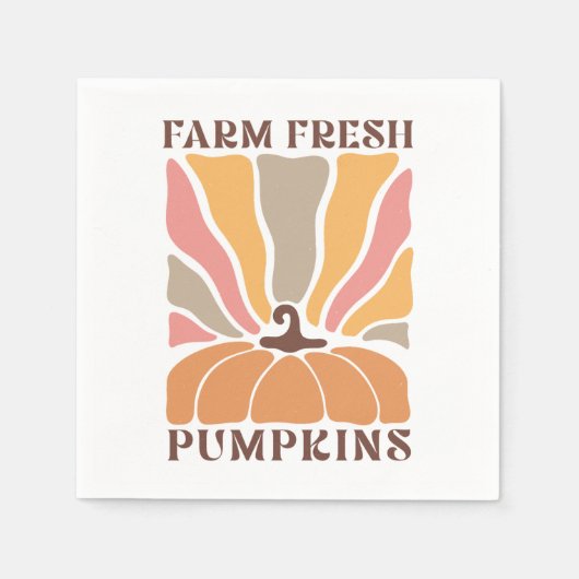 Boho Fall Autumn Zitat Serviette (Vorderseite)