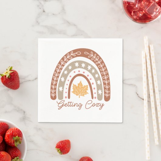 Boho Fall Autumn Zitat Serviette (Beispiel)