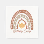 Boho Fall Autumn Zitat Serviette (Vorderseite)