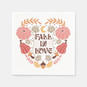 Boho Fall Autumn Zitat Serviette (Vorderseite)