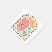 Boho Fall Autumn Zitat Serviette (Ecke)