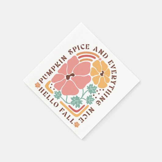 Boho Fall Autumn Zitat Serviette (Ecke)