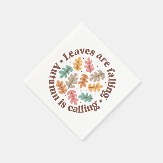 Boho Fall Autumn Zitat Serviette (Ecke)