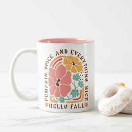Boho Fall Autumn Zitat Zweifarbige Tasse