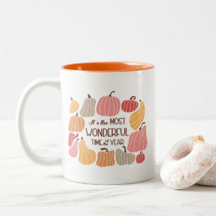 Boho Fall Autumn Zitat Zweifarbige Tasse