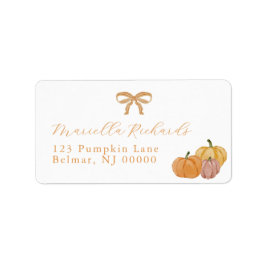 Boho Fall Baby Dusche Rücksendeadresse Etikett Adressaufkleber