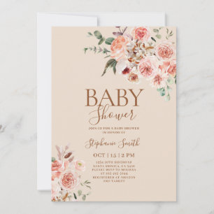 Boho fall Baby Shower Girl Einladung