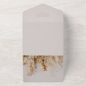 Boho Fall Blume Hochzeit All In One Einladung (Außenbereich)