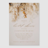 Boho Fall Blume Hochzeit Brautparty Magneteinladung (Vorderseite)