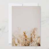 Boho Fall Blume Hochzeit Einladung (Rückseite)