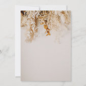 Boho Fall Blume Hochzeit Einladung (Rückseite)