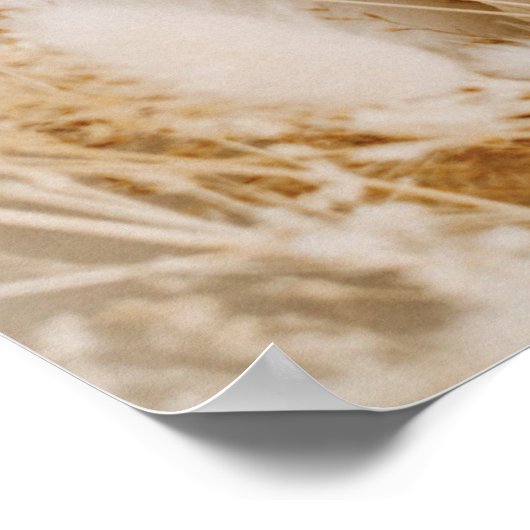 Boho Fall Blume Hochzeitsdiagramm Poster (Ecke)