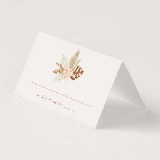 Boho Fall Blume Rustikale Hochzeit im Freien (Vorderseite)