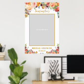 Boho Fall blush borundy orange Foto prop Poster (Heimbüro)